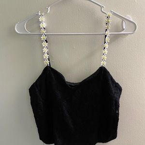 Forever 21 crop top flower